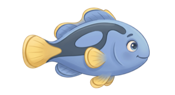 Blue tang friend